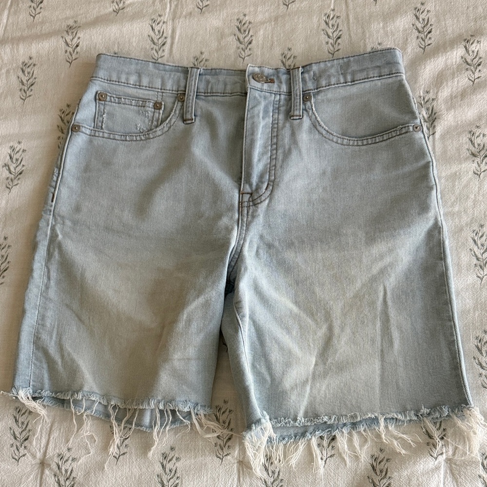 Madewell Light Blue Jean Shorts
